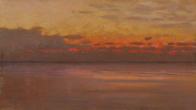 Sonnenuntergang über dem Meer von William Morris